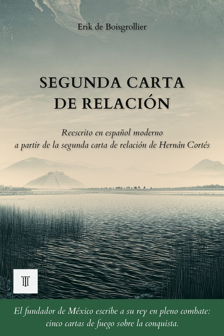 Portada de Segunda carta de relación de Hernán Cortés