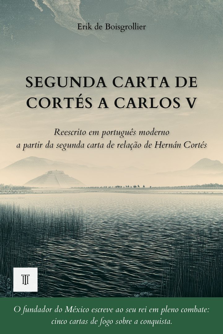 Capa de Segunda carta de Cortés a Carlos V de Hernán Cortés