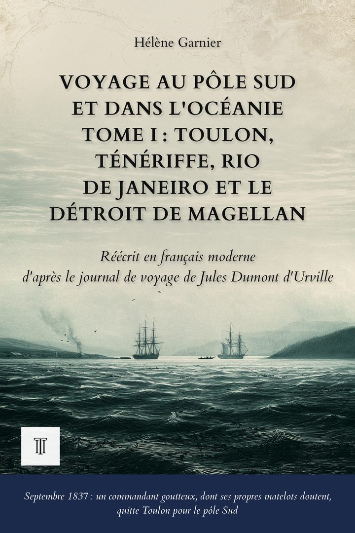 Couverture de Voyage au pôle Sud et dans l'Océanie, Tome I : Toulon, Ténériffe, Rio de Janeiro et le détroit de Magellan de Jules Dumont d'Urville