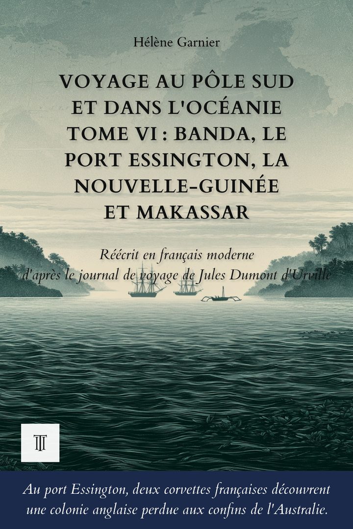 Couverture de Voyage au pôle Sud et dans l'Océanie, Tome VI : Banda, le port Essington, la Nouvelle-Guinée et Makassar de Jules Dumont d'Urville