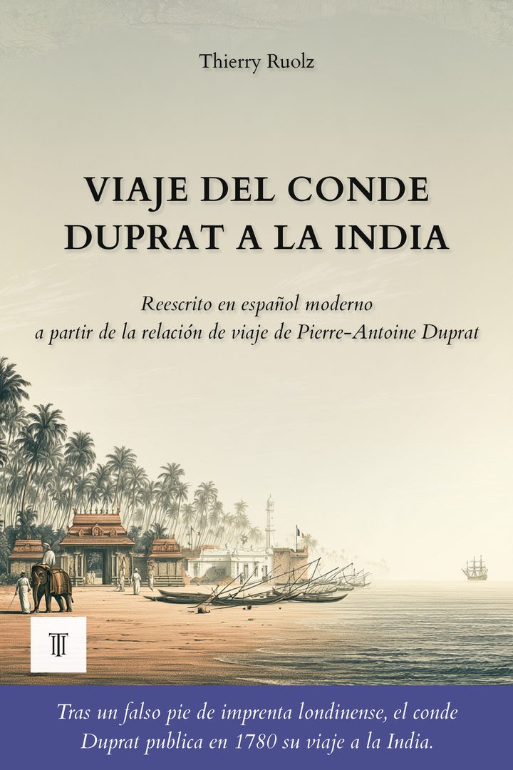 Portada de Viaje del conde Duprat a la India de Pierre-Antoine Duprat