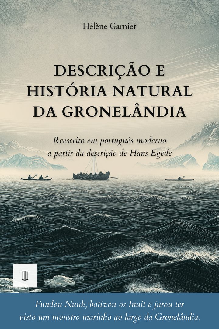Capa de Descrição e história natural da Gronelândia de Hans Egede