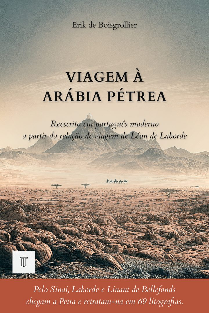 Capa de Viagem à Arábia Pétrea de Léon de Laborde