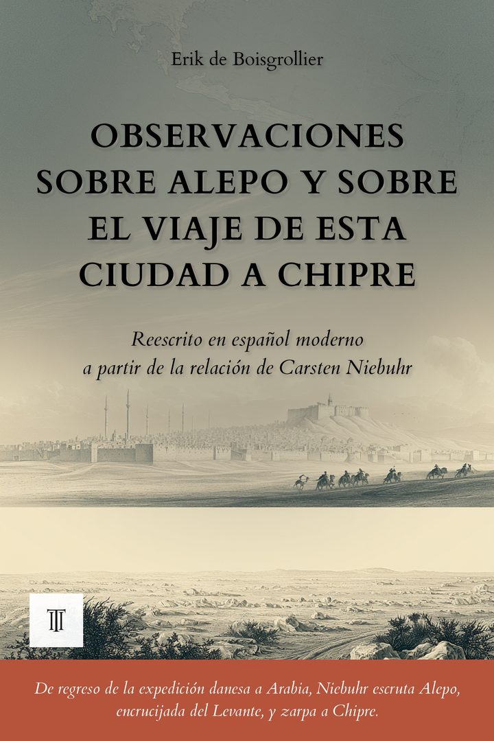 Portada de Observaciones sobre Alepo y sobre el viaje de esta ciudad a Chipre de Carsten Niebuhr
