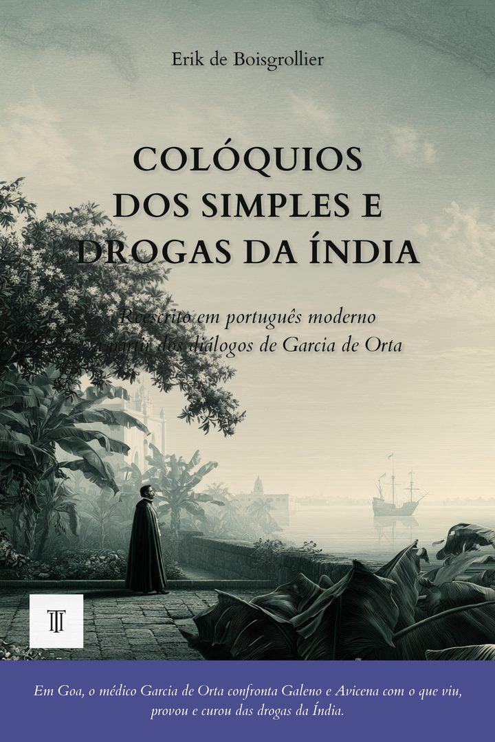 Capa de Colóquios dos simples e drogas da Índia de Garcia de Orta